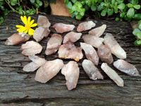 Natural Red Hematoid Quartz Crystals x 35 From Karoi, Zimbabwe