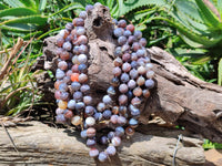 Polished Botswana Agate Beaded Necklace - Sold Per Item- From Botswana