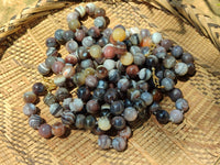 Polished Botswana Agate Beaded Necklace - Sold Per Item- From Botswana