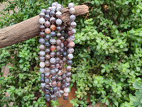 Polished Botswana Agate Beaded Necklace - Sold Per Item- From Botswana