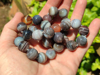 Polished Botswana Agate Beaded Necklace - Sold Per Item- From Botswana