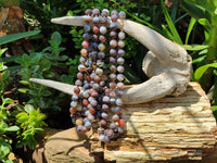 Polished Botswana Agate Beaded Necklace - Sold Per Item- From Botswana