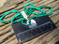 Polished Malachite Barrel Shaped Beaded Necklace - Sold Per Item- From Congo