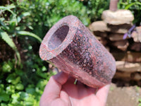 Polished Snakeskin Jasper Candle Holders x 2 From Australia