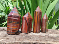 Polished Tiger Iron Jasper Points x 6 From South Africa