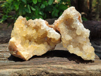 Natural Limonite Quartz Clusters x 5 From Solwezi, Zambia