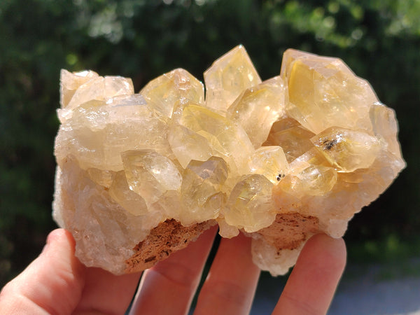 Natural Limonite Quartz Clusters x 5 From Solwezi, Zambia