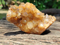 Natural Limonite Quartz Clusters x 12 From Solwezi, Zambia