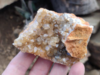 Natural Limonite Quartz Clusters x 12 From Solwezi, Zambia