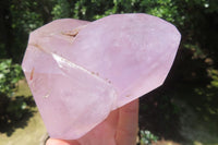 Polished Window Amethyst Quartz Crystals x 2 From Akansobe, Madagascar