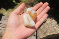 Polished Onyx Standing Free Forms x 23 From Mexico