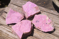 Natural Salrose Cobaltion Dolomite Specimens x 4 From Kakanda, Congo