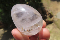 Polished Girasol Pearl Quartz Gemstone Eggs x 20 From Madagascar