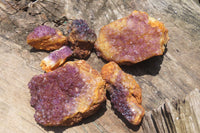 Natural Amethystos Amethyst Clusters x 15 From Kwaggafontein, South Africa