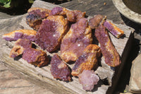 Natural Amethystos Amethyst Clusters x 15 From Kwaggafontein, South Africa