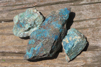 Natural Shattuckite With Chrysocolla & Malachite Specimens x 16 From Namibia