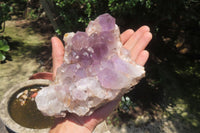 Natural Jacaranda Amethyst Quartz Clusters x 2 from Mumbwa, Zambia