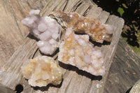 Natural Spirit Quartz Clusters x 4 From Boekenhouthoek, South Africa