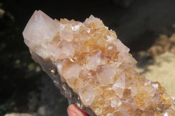 Natural Spirit Quartz Clusters x 4 From Boekenhouthoek, South Africa