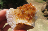 Natural Limonite Quartz Clusters x 12 From Solwezi, Zambia