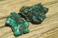 Natural Silky Malachite Specimens x 6 From Kasompe, Congo