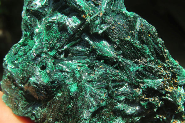 Natural Silky Malachite Specimens x 6 From Kasompe, Congo