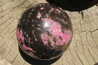 Polished Rhodonite Sphere x 1 From Madagascar