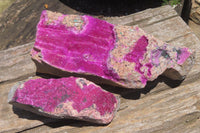 Natural Salrose Cobaltion Dolomite Specimens x 2 From Kakanda, Congo