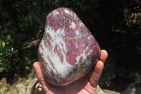 Polished Rubellite Pink Tourmaline Standing Free Form x 1 From Ambatondrazaka, Madagascar