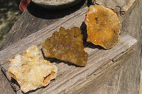 Natural Limonite Quartz Clusters x 3 From Solwezi, Zambia