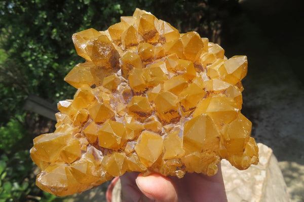 Natural Limonite Quartz Clusters x 3 From Solwezi, Zambia