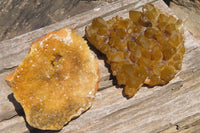 Natural Limonite Quartz Clusters x 3 From Solwezi, Zambia