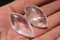 Polished Clear Quartz "Angel Tears" Pendant Pieces x 24 From Madagascar