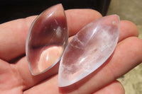 Polished Clear Quartz "Angel Tears" Pendant Pieces x 24 From Madagascar