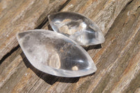 Polished Clear Quartz "Angel Tears" Pendant Pieces x 24 From Madagascar