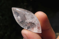 Polished Clear Quartz "Angel Tears" Pendant Pieces x 24 From Madagascar