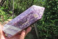 Polished Lepidolite Points x 2 From Madagascar