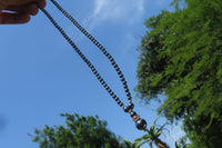 Polished Silver Hematite Drop Choker Necklace - Sold Per Item - From China