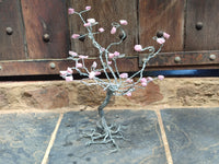 Hand Made Pink Rubellite Tourmaline Copper Wire Wrap Tree x 1 From KwaZulu Natal, South Africa