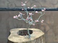 Hand Made Pink Rubellite Tourmaline Copper Wire Wrap Tree x 1 From KwaZulu Natal, South Africa