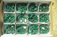 Polished Malachite Ball Shaped Beaded Necklace - Sold Per Item- From Congo