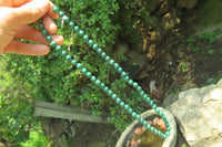 Polished Malachite Ball Shaped Beaded Necklace - Sold Per Item- From Congo