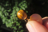 Polished Pair of Golden Tigers Eye Stud Earrings - Sold Per Pair - From Northern Cape, South Africa