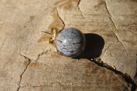 Polished Pair of Larger Snowflake Obsidian Stud Earrings - sold per Pair - From Mexico