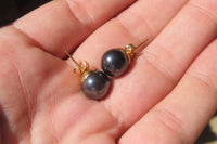 Polished Pair of Larger Hematite Bead Stud Earrings - sold per Pair - From Southern Africa