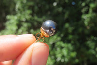 Polished Pair of Larger Hematite Bead Stud Earrings - sold per Pair - From Southern Africa