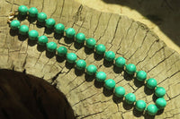 Polished Malachite Ball Shaped Large Beaded Necklace - Sold Per Item- From Congo