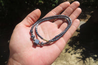 Polished Larger Hematite Beaded Chocker with Dice Center - Sold Per Item - From Southern Africa