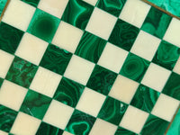 Polished Malachite Chess Board - Sold Per Item - From Congo