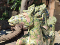 Hand Made Unakite Horse Carving x 1 From South Africa